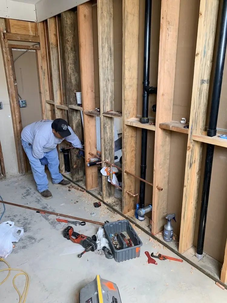 Commercial rough-in plumbing for Water Heater Replacement in Peru